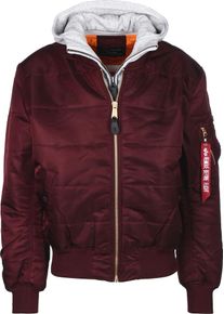 Alpha Industries, Herren Jacke, Grau / Bordeaux