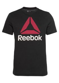 Reebok, Herren Shirt, Karminrot / Schwarz / Wei&szlig;