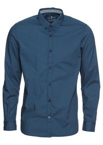 Tom Tailor, Herren Hemd 'floyd printed basic shirt', Dunkelblau