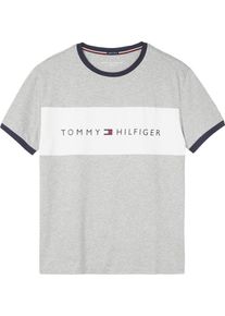 Tommy Hilfiger, Herren T-Shirt 'RN TEE SS', Nachtblau / Grau / Wei&szlig;