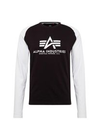 Alpha Industries, Herren Shirt, Schwarz / Weiß