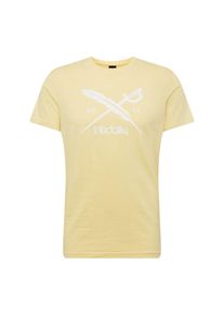 Iriedaily, Herren T-Shirt 'Daily Flag', Zitrone / Wei&szlig;