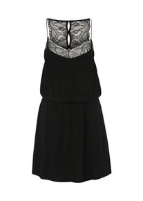 Review, Damen Kleid mit Spitzendetails, Schwarz