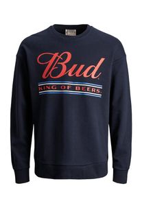 Jack & Jones JACK & JONES, Herren Sweatshirt, Blau / Nachtblau / Rot / Wei&szlig;