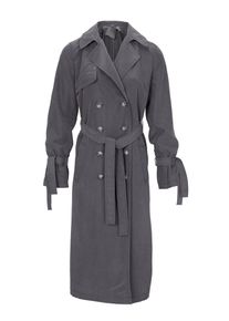 Heine, Damen Trenchcoat, Dunkelgrau