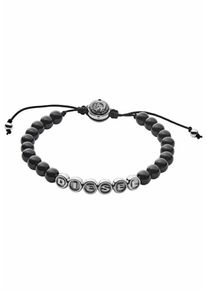 Diesel, Herren Armband, Schwarz / Silber