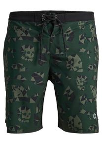 Jack & Jones JACK & JONES, Herren Shorts, Gr&uuml;n / Schwarz