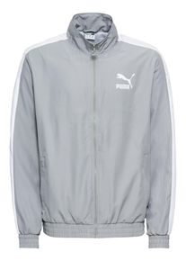 Puma, Herren Jacke 'Iconic T7 Track', Grau / Wei&szlig;