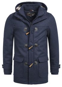 INDICODE JEANS, Herren Wollm&auml;ntel ' Ervin M&auml;ntel ', Navy