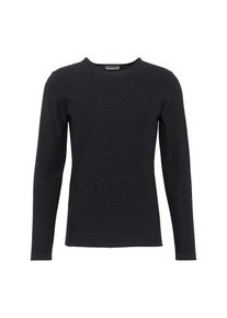 Nowadays, Herren Strickpullover 'The Reverse Crew', Dunkelblau / Schwarz