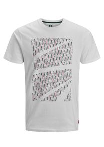 Jack & Jones JACK & JONES, Herren T-Shirt, Tanne / Pastellrot / Weiß