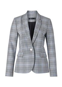 Hallhuber, Damen Blazer, Hellblau / Grau / Schwarz / Weiß