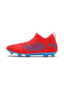 Puma, Herren Fu&szlig;ballschuhe 'Future 19.3', Neonblau / Orangerot
