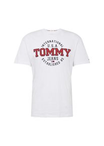 Tommy Jeans, Herren Shirt 'TJM CIRCULAR TEE', Dunkelblau / Rot / Weiß