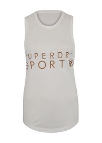 Superdry, Damen Top 'Active Studio Luxe Vest', Weiß