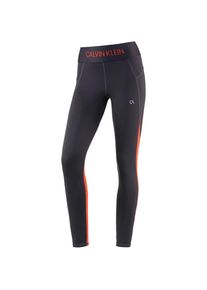 Calvin Klein, Damen Tights, Anthrazit / Neonorange