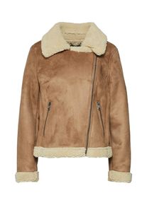 Banana Republic, Damen Jacke 'FAUX SHEARLING MOTO', Camel