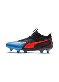 Puma, Herren Fußballschuhe 'One 19.1', Royalblau / Hellrot / Schwarz
