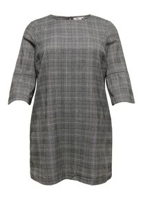 Only Carmakoma, Damen Kleid, Basaltgrau / Hellgrau