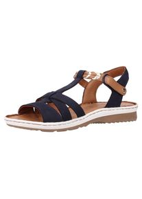 Tamaris, Damen Sandalen, Beige / Nachtblau / Braun