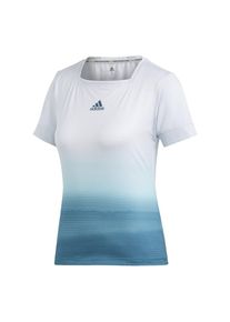 adidas Performance, Damen T-Shirt 'Parley', Himmelblau / Wei&szlig;
