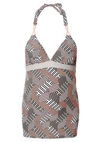 Noppies, Damen Tankini Top 'Claudia', Grau / Koralle / Schwarz / Weiß