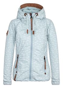 Naketano, Damen Jacket '36 DDs', Hellblau / Braun / Weiß