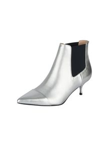 Heine, Damen Stiefelette, Schwarz / Silber