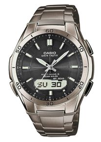 Casio, Herren Funk, Schwarz / Silber