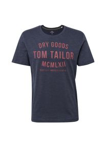 Tom Tailor, Herren T-Shirt, Marine / Rosé