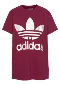 adidas originals, Damen T-Shirt 'Big Trefoil', Rot / Weiß