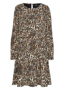 Selected Femme, Damen Kleid, Braun / Schwarz / Weiß