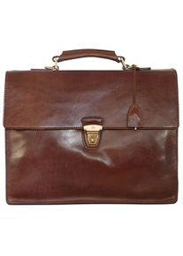The Bridge, Herren Story Uomo Aktentasche Leder 40 cm, Kastanienbraun