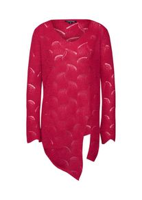 comma, Damen Strickpullover 'Ajour', Rot
