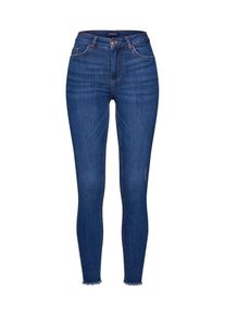 Pieces, Damen Jeans 'PCDELLY MW SKN CR B184 MB NOOS', Blue Denim