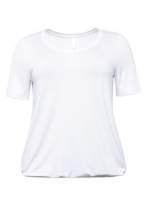 sheego Basic, Damen T-Shirt, Weiß