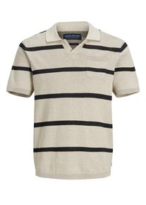 Jack & Jones JACK & JONES, Herren Poloshirt, Beige / Schwarz