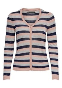 Only, Damen Cardigan, Nachtblau / Grau / Pastellpink