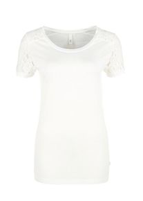 Q/S Designed By, Damen T-Shirt, Weiß