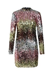 New Look, Damen Kleider 'GO OMBRE SEQUIN LS BCON', Gold / Pink / Silber