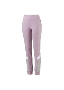 Puma, Damen Sweatpants, Hellgrau / Pastellpink / Wei&szlig;