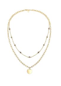 Elli Premium, Damen Halskette 'Layer', Gold