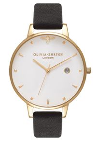 Olivia Burton, Damen uhr 'Queen Bee', Gold / Schwarz / Wei&szlig;