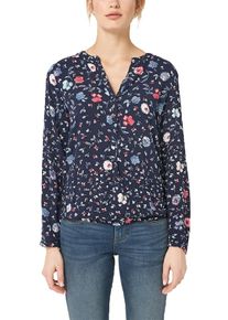s.Oliver RED LABEL, Damen Bluse, Nachtblau / Himmelblau / Hellblau / Pastellrot / Weiß