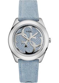 Guess, Damen Quarzuhr 'G TWIST', Blue Denim / Silber
