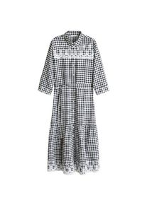 Mango, Damen Kleid 'Milo-A', Schwarz / Weiß