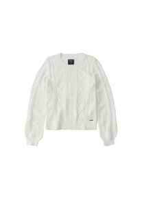 Abercrombie & Fitch Abercrombie & Fitch, Damen Pullover 'BTS18-PUFF SLEEVE REORDER', Creme