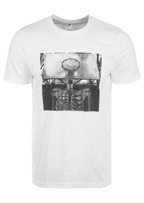 adidas Performance, Herren T-Shirt 'Skull Ball', Schwarz / Wei&szlig;