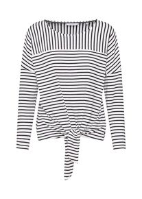 Opus, Damen Shirts 'Siplak', Royalblau / Weiß