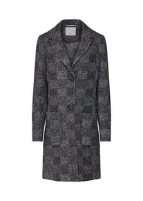 s.Oliver RED LABEL, Damen Wollmantel, Graumeliert / Rot / Schwarzmeliert